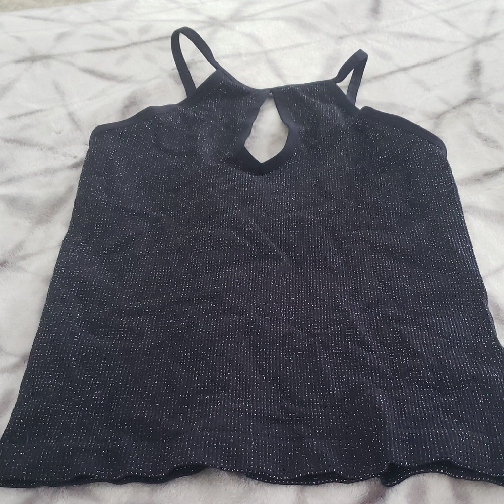 Black Raglan Cut Out Camisole